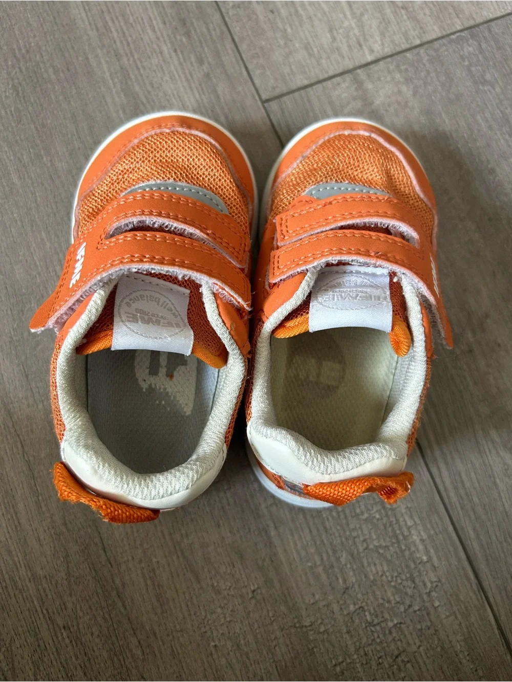 Orange IFME Light Baby / Toddler One-Belt Mesh Sneakers Size: 7.5